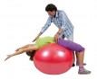 Гимнастический мяч - фитбол Orto улучшает тонус и увеличивает силу мышц с системой антиразрыв, цвет красный, Bodyboll85