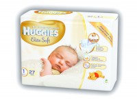 Подгузники Huggies Elite Soft 1 (1-5кг) 27шт