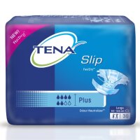 Подгузники для взрослых Tena Slip Plus, размер L (размер 94-144 см), впитываемость 6 капель, 10 шт