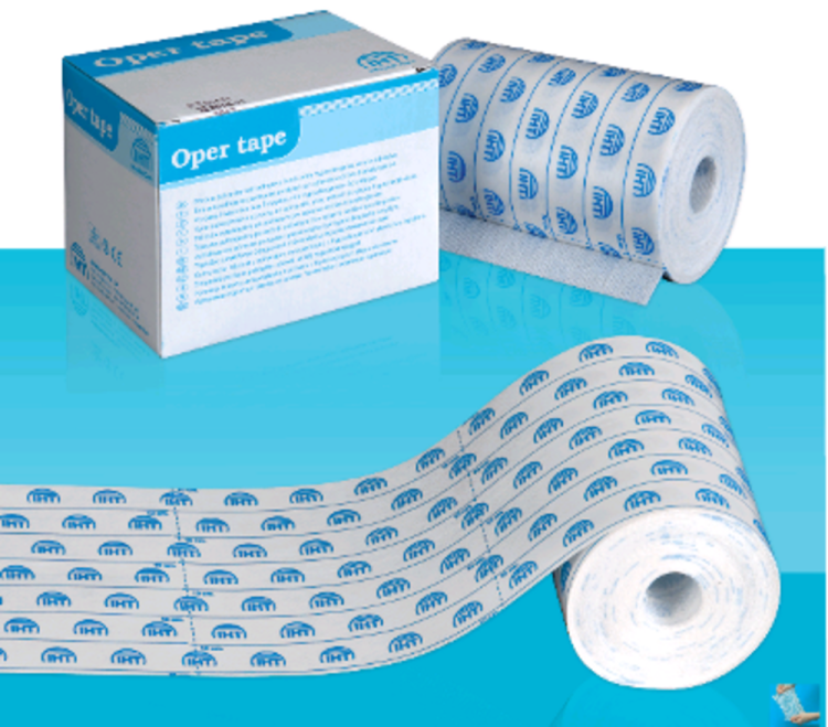 Пластырь Oper Tape (Опер Тейп) эластичный фиксирующий нетканый в рулоне