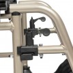 Кресло-коляска Ortonica Base 130 al с алюминиевой рамой, съемные, откидные подлокотники и подножки, широкая шина переднего колеса и антиопрокидыватели в комплекте