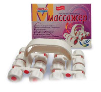 Роликовый магнитный массажер Биомаг с эффектами классического массажа и воздействия магнитным полем, РОММ-01