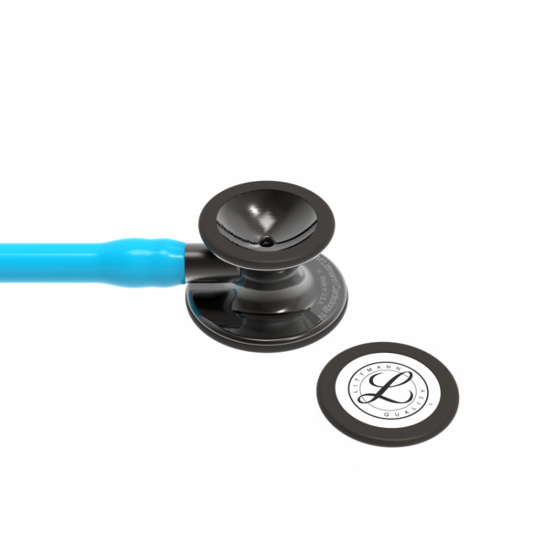 Стетоскоп Littmann Cardiology IV с бирюзовой трубкой, длиной 69 см, акустическая головка дымчатая, 6171