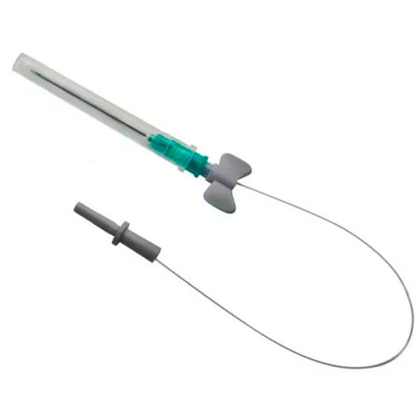 Стерильная световодная насадка КИВЛ-01 с иглой 18 см, фиксатором иглы и коннектором для однократного применения в индивидуальной упаковке, КИВЛ-01-18