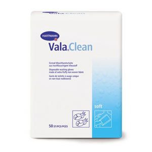 Одноразовые рукавички Vala clean soft (Вала клин софт) особо мягкие впитывающие нервущиеся, 15шт, 992269