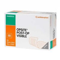 Повязка послеоперационная Opsite Post-Op Visible пленочная прозрачная с впитывающей прокладкой, 10х8см, 20шт, 66800136