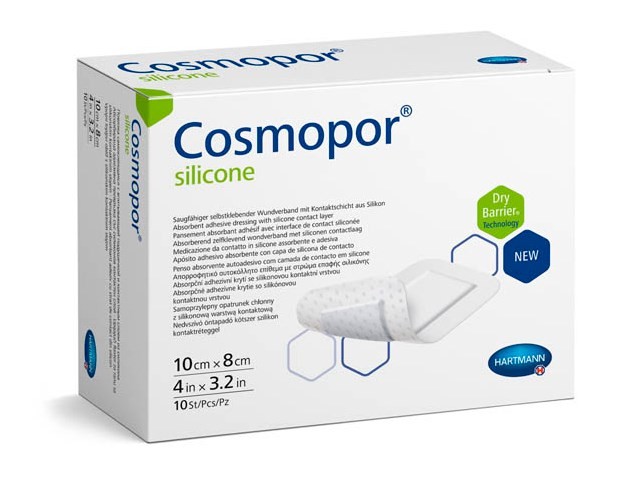 Cosmopor® silicone/ Кocмoпop силикон, 10х8см, 10 шт.