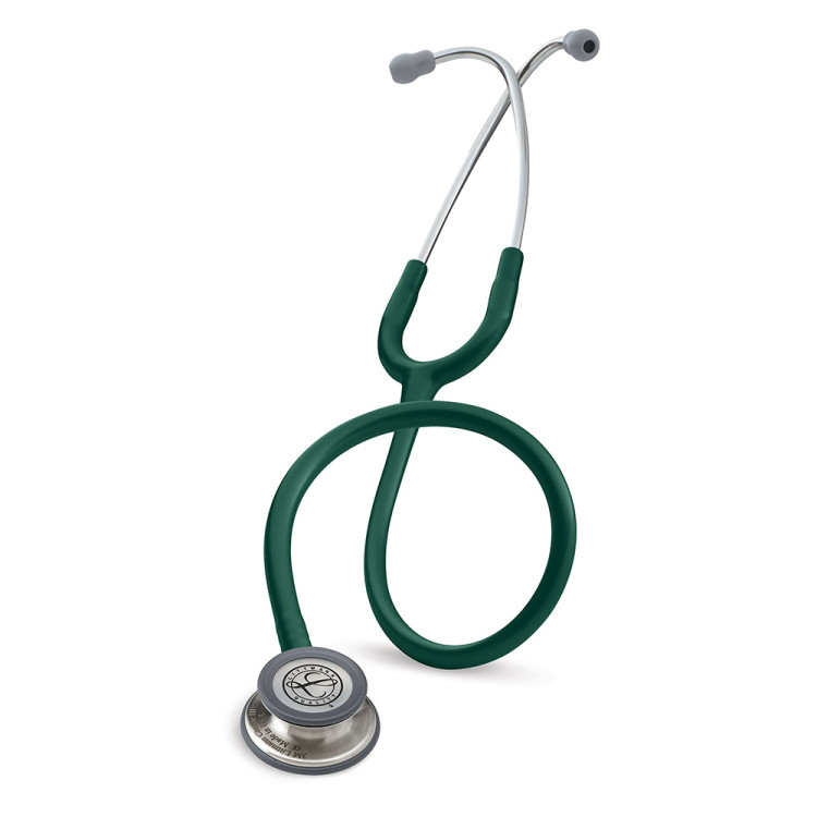Стетоскоп Littmann Classic III двусторонняя головка высокой чувствительности, трубка темно-зеленая 69см, 5624