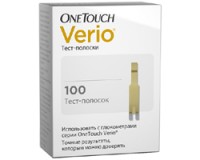 Тест полоски Ван Тач / One Touch Verio IQ для глюкометра, для измерения уровня сахара в крови 100 шт