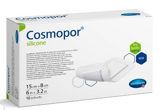 Cosmopor® silicone/ Кocмoпop силикон, 15х8см, 10 шт.