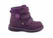 Ботинки Сурсил-Орто зимние для девочки ортопедические с натуральным мехом, профилактические фиолетовые, A45-014