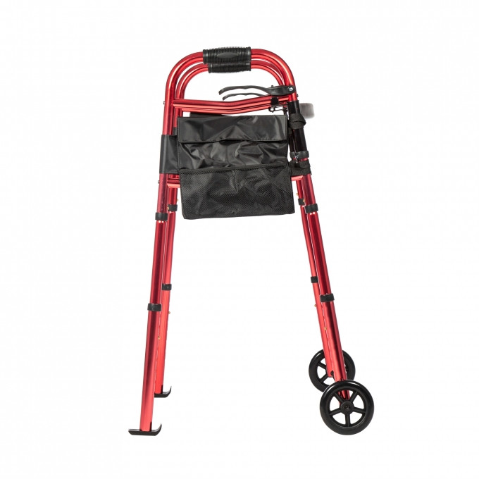 Ходунки Ortonica XR 207 складные двухколесные с противоскользящими резиновыми опорами и органайзером для вещей