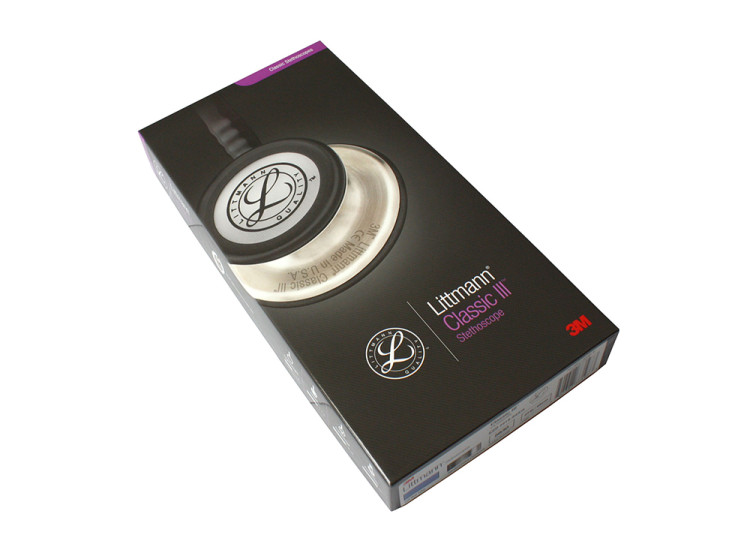 Стетоскоп Littmann Classic III двусторонняя головка высокой чувствительности, трубка небесно-голубого цвета 69см, 5630