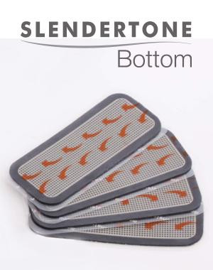 Накладки электродные к миостимуляторам Slendertone Bottom, гелевые, с 2-х сторон липкие поверхности, прямоугольные, 4 шт