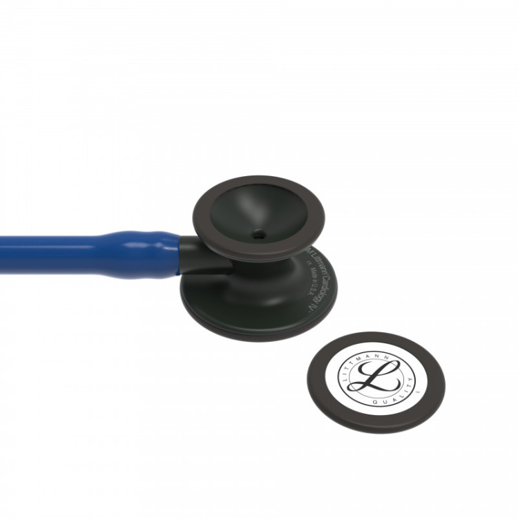 Стетоскоп Littmann Cardiology IV с темно-синей трубкой, длиной 69 см, акустическая головка черная, 6168