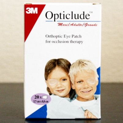 Повязка Opticlude глазная клеящаяся детская при косоглазии и амблиопии, бежевая, 20шт, 5.7×8.2см, 1539 Maxi