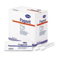 Палочки ватные Пагавит (Pagavit) для ротовой полости с головкой, пропитанной глицерином, 25х3 штуки, 999581