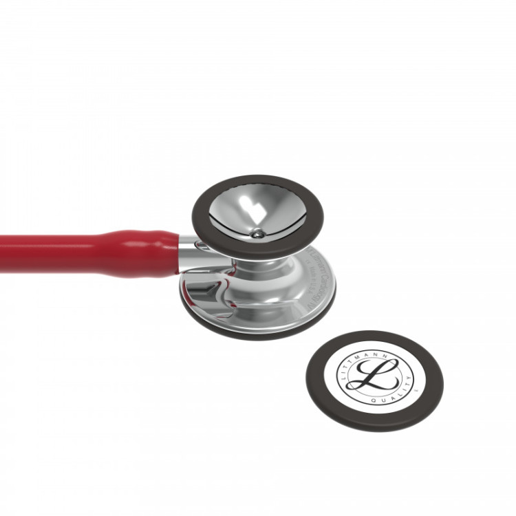 Стетоскоп Littmann Cardiology IV с бордовой трубкой длиной 69см, акустическая головка зеркальная, 6170