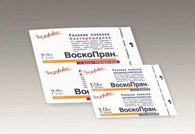 Повязка Воскопран 10х10см с Метилурациловой 10% мазью для заживления ран