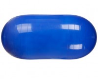 Мяч гимнастический Vega-609 вытянутой формы гладкий с насосом в комплекте, размер 45х90см, синий