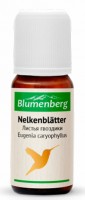 Масло эфирное гвоздика Blumenberg, обладает антибактериальной и противовирусной активностью, убирает бородавки, 10мл