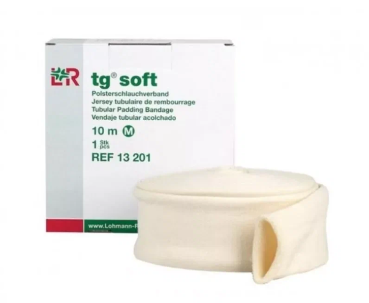 Бинт трубчатый Tg soft иммобилизирующий чулок под гипс, размер М , рулон 9см х10м, 13201