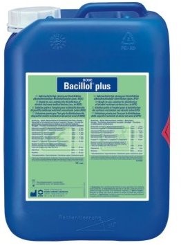 Дезинфицирующее средство Бациллол плюс (Bacillol plus) для поверхностей, стерилизации инструментов и рук, 5л, 980209