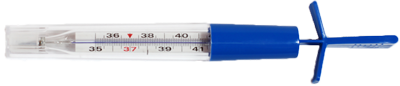 Термометр ртутный ИМПЭКС-МЕД медицинский стеклянный для легкого встряхивания, в футляре