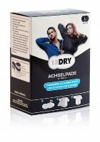 Прокладки защитные от пота 1-2 Dry, крепятся к одежде, тонкие, мягкие, гипоаллергенные, хлопок, черные, размер M, 12шт