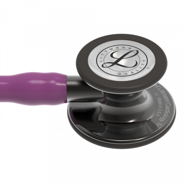 Стетоскоп Littmann Cardiology IV с сливовой трубкой, длиной 69 см, акустическая головка дымчатая, 6166