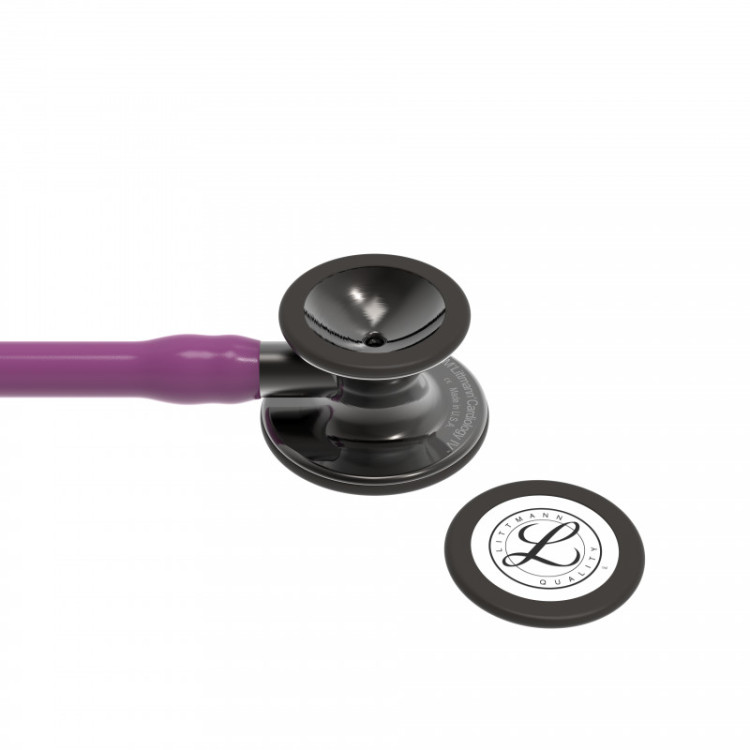 Стетоскоп Littmann Cardiology IV с сливовой трубкой, длиной 69 см, акустическая головка дымчатая, 6166