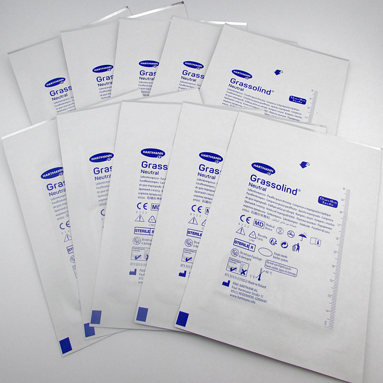 Повязка Grassolind Neutral (Гразолинд Нейтральный) мазевая без фармпрепаратов, стерильная 7.5х10см