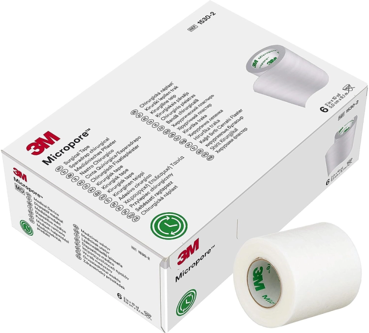 Пластырь Микропор ЗМ гипоаллергенный пористый белый размером 5см х 9.1м, 1530-2