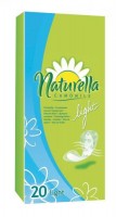 Прокладки ежедневные Натурелла / Naturella Light, тонкие, с ромашковым бальзамом, тонкая, впитывающая, 20шт