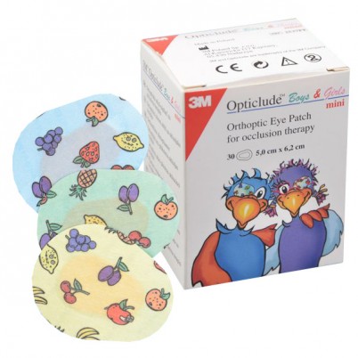 Повязка Opticlude глазная клеящаяся для детей от косоглазия и амблиопии, 5×6см, 30шт, 2537PE