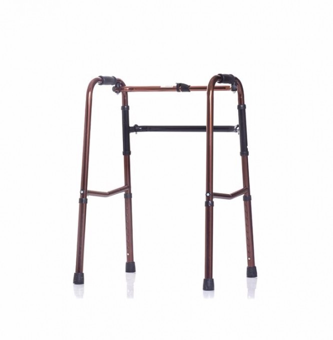 Ходунки шагающие Ortonica XS 303 складные с бронзовым анодированным покрытием, резиновыми опорами и регулируемой высотой