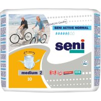 Подгузники-трусы Сени Актив Нормал / Seni Active Normal для взрослых, размер Medium, 80-110 см, 10 шт.