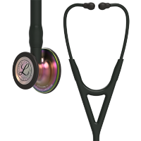 Стетоскоп Littmann Cardiology IV с черной трубкой, длиной 69 см, акустическая головка радужная, 6165