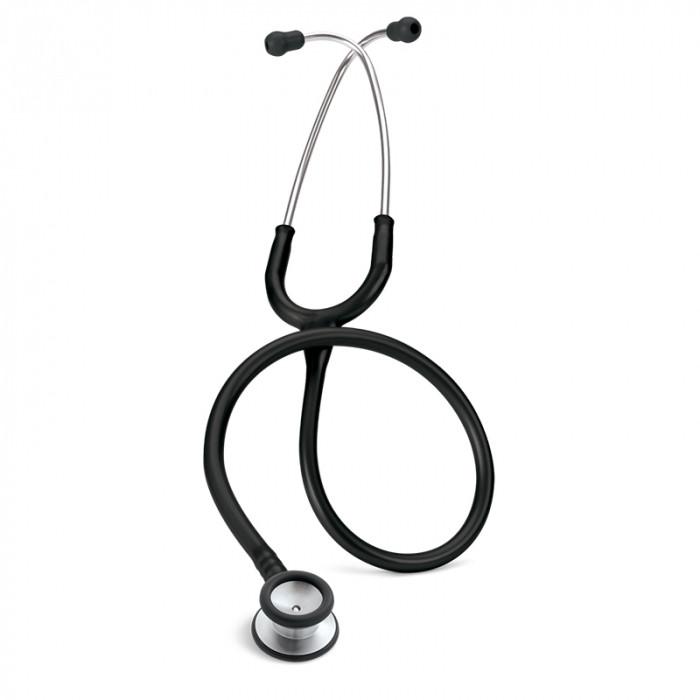 Стетоскоп Littmann Classic II Pediatric, одноканальная трубка черный цвет, двусторонняя головка цвет "сталь", 71см, 2113