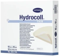 Повязка Hydrocoll thin (Гидроколл тин) гидроколлоидная самофиксирующаяся тонкая для заживления ран 10х10см, 900758