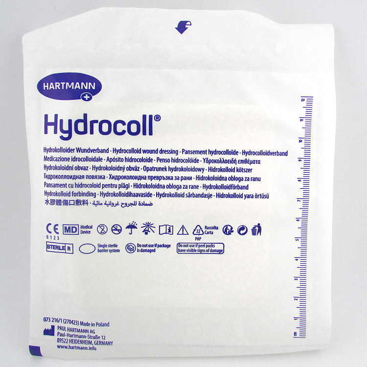 Повязка Гидроколл тин (Hydrocoll thin) 10х10см, гидроколлоидная самофиксирующаяся тонкая для заживления ран, 900758 (900942)