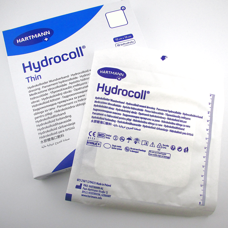 Повязка Гидроколл тин (Hydrocoll thin) 10х10см, гидроколлоидная самофиксирующаяся тонкая для заживления ран, 900758 (900942)