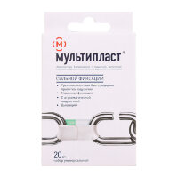 Лейкопластырь бактерицидный Мультипласт сильной фиксации, белый, 6х10см