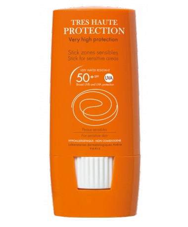 Стик Авен / Avene солнцезащитный SPF 50, для чувствительных зон, защищает, против пигментных пятен, туба 8г