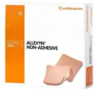 Повязка губчатая Allevyn Non Adhesive с антибактериальным действием, не прилипает к ране, 10х20см, 10шт, 66007335