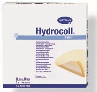 Повязка Hydrocoll thin гидроколлоидная самофиксирующаяся тонкая для заживления ран 15х15см, 900760