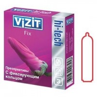 Презервативы VIZIT HI-TECH Fix С фиксирующим кольцом 3 шт