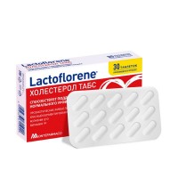 Lactoflorene (Лактофлорене) Холестерол Табс для нормального уровня холестерина, 1100мг