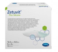 Zetuvit® Plus Silicone /Цетувит Плюс Силикон 12,5х12,5 см, 10 шт./уп.