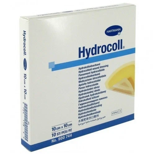 Повязка Гидроколл (Hydrocoll) гидроколлоидная самофиксирующаяся создает среду для заживления 10х10см, 900744 